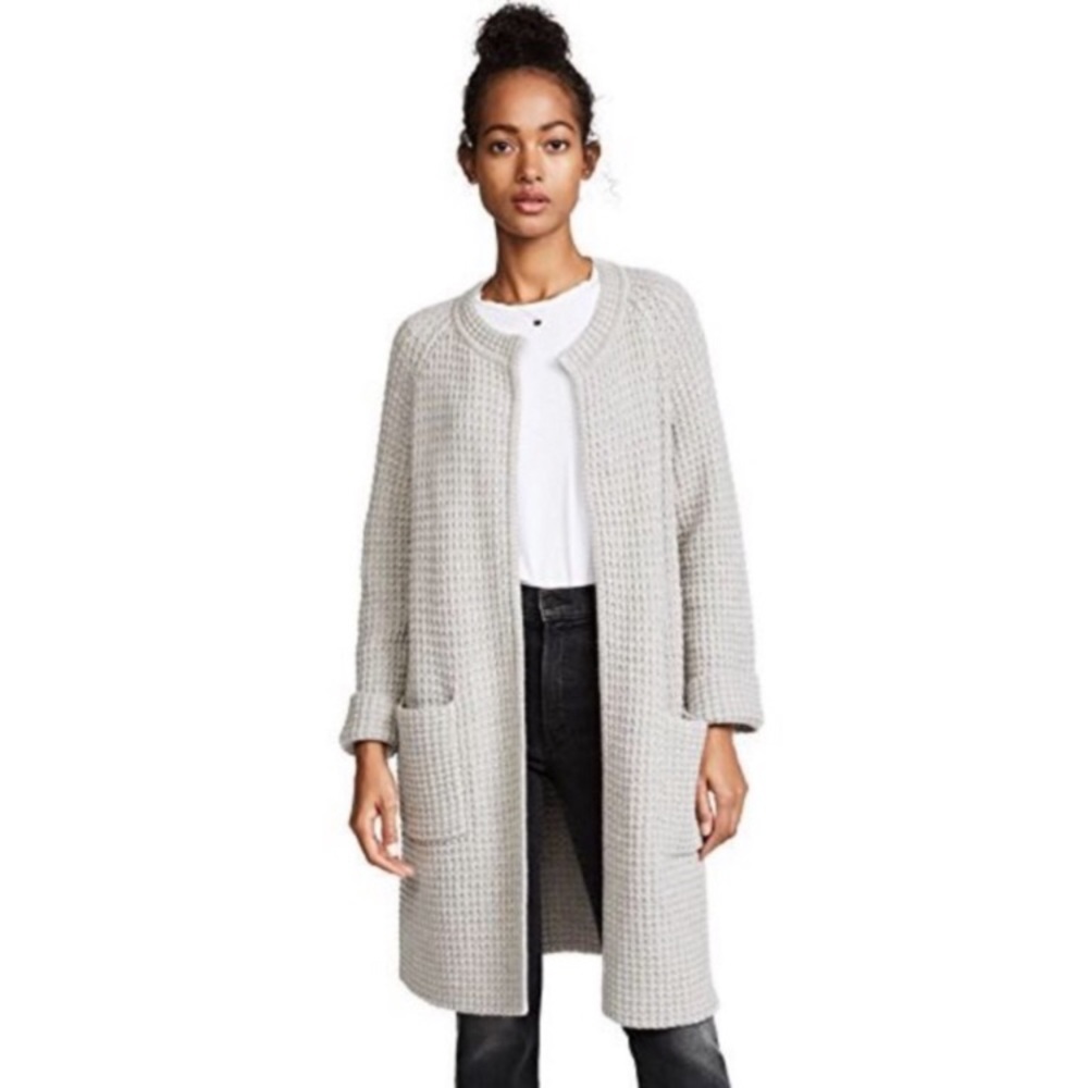 Madewell Waffle Stitch Sweater Cardigan